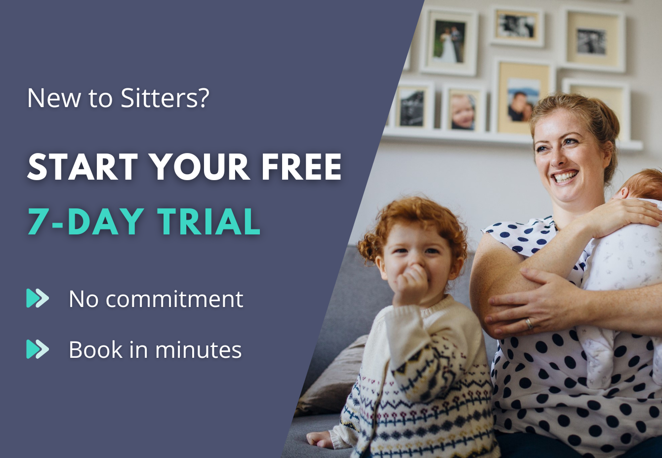 Family with a sitter
