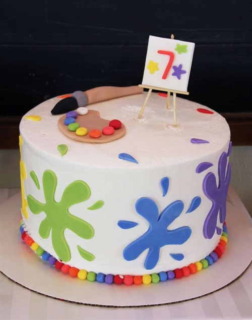 Art Themed Birthday Day Cake